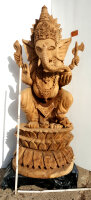 Exklusiv Handgefertigte Ganesha Figur aus Eichenholz ca. 1.5m