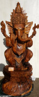Exklusiv Handgefertigte Ganesha Figur aus Eichenholz ca. 1.5m