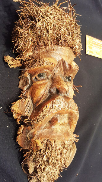 Bambus Maske ca.35cm