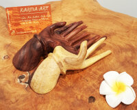 Visitenkartenhalter, Hibiskusholz, ca. 10cm