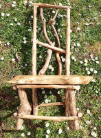 Kinderstuhl aus Naturholz, ca. 70cm