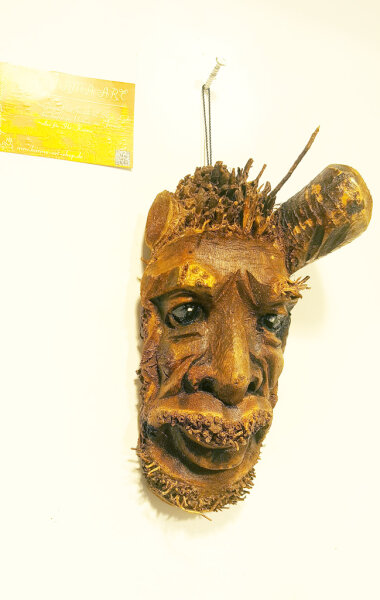 Bambus Maske ca.10cm