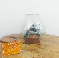 Wurzel mit Glas, ca. 15cm