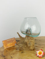 Wurzel mit Glas, ca. 13cm