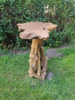 Handgefertigter Designer-Stehtisch aus Massivholz –...