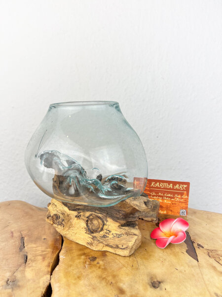 Wurzel mit Glas, ca. 15cm