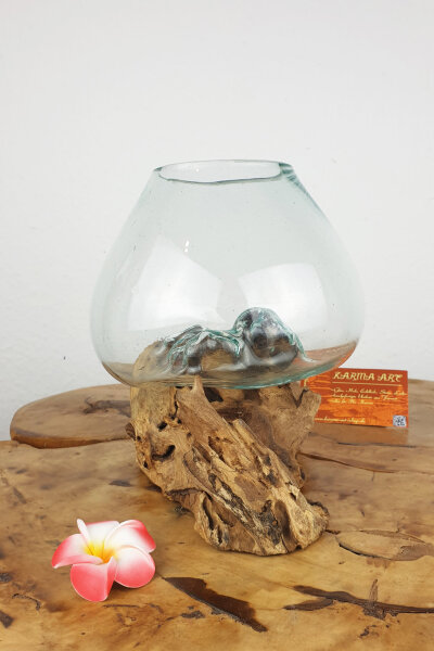 Wurzel mit Glas, ca. 15cm