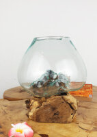 Wurzel mit Glas, ca. 15cm