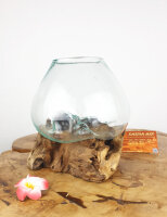 Wurzel mit Glas, ca. 15cm