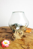 Wurzel mit Glas, ca. 13cm