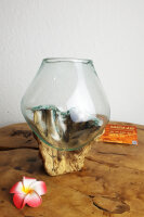 Wurzel mit Glas, ca. 13cm