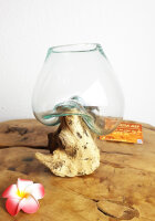 Wurzel mit Glas, ca. 13cm