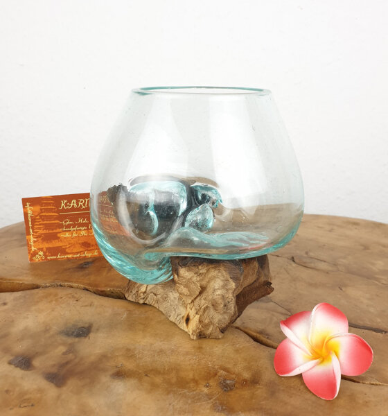 Wurzel mit Glas, ca. 12cm