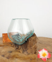 Wurzel mit Glas, ca. 12cm