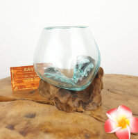 Wurzel mit Glas, ca. 12cm