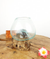 Wurzel mit Glas, ca. 12cm