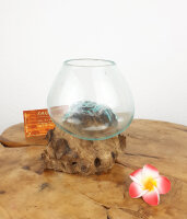 Wurzel mit Glas, ca. 12cm