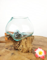 Wurzel mit Glas, ca. 12cm