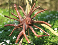 Baumwurzel mit Kopf, 40cm