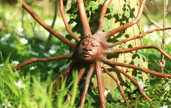 Baumwurzel mit Kopf, 60cm