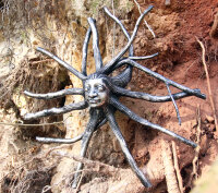 Baumwurzel mit Kopf, 40cm