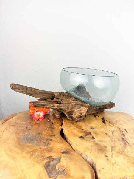 Glasschale auf Wurzel24cm