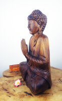 Buddha Deko aus Holz – Meditation & Ruhe, ca. 40cm