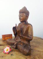 Buddha Deko aus Holz – Meditation & Ruhe, ca. 25cm