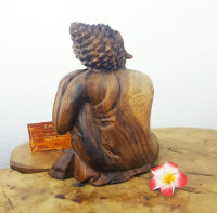 Buddha Deko aus Holz – Meditation & Ruhe, ca. 20cm