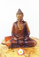 Buddha Deko aus Holz – Meditation & Ruhe, ca. 30cm