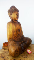 Buddha Deko aus Holz – Meditation & Ruhe, ca. 50cm
