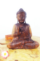 Buddha Deko aus Holz – Meditation & Ruhe, ca. 25cm