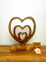 Herz Holzstatue
