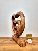 Herz Holzstatue
