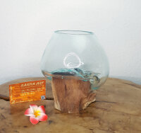 Wurzel mit Glas, ca. 15cm