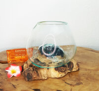 Wurzel mit Glas, ca. 15cm