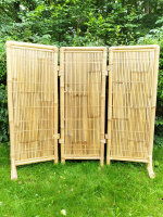 Raumteiler aus Bambus hell