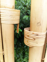 Raumteiler aus Bambus hell