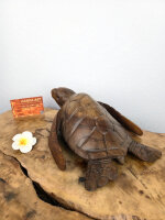Handgefertigte Holz-Wasserschildkröte – ca. 25...