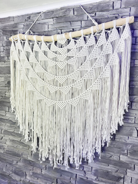 Makrame Wanddekoration Sonne