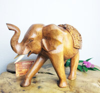 Handgefertigter Elefant aus Holz – , Unikat