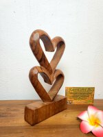 Herz Holzstatue