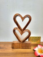 Herz Holzstatue