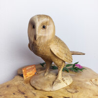 Schneeeule Holzfigur – handgemacht