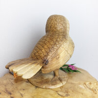 Schneeeule Holzfigur – handgemacht