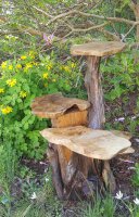 Blumenampel Massiv mit 4 Plattformen ca. 70cm