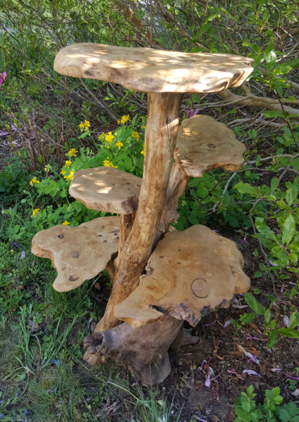 Blumenampel Massiv mit 5 Platteformen ca. 90cm