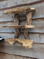 Handgefertigtes Designer-Wandregal aus Massivholz 3 Etagen– jedes Stück ein Unikat