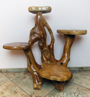 Wurzelregal veredelt aus Massivholz