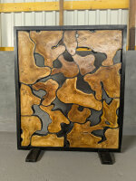 Raumtrenner Wurzelplatten natur/schwarz